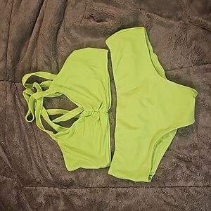 Fused Hawaii NWOT Large Kohanaiki Top and Large Kona Bottom- Kiwi